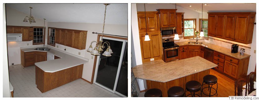 Kitchen Before and After Remodel
