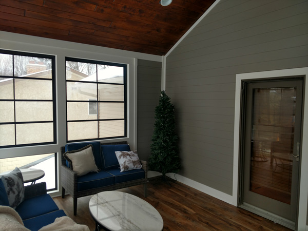 Insulated glass door to home interior