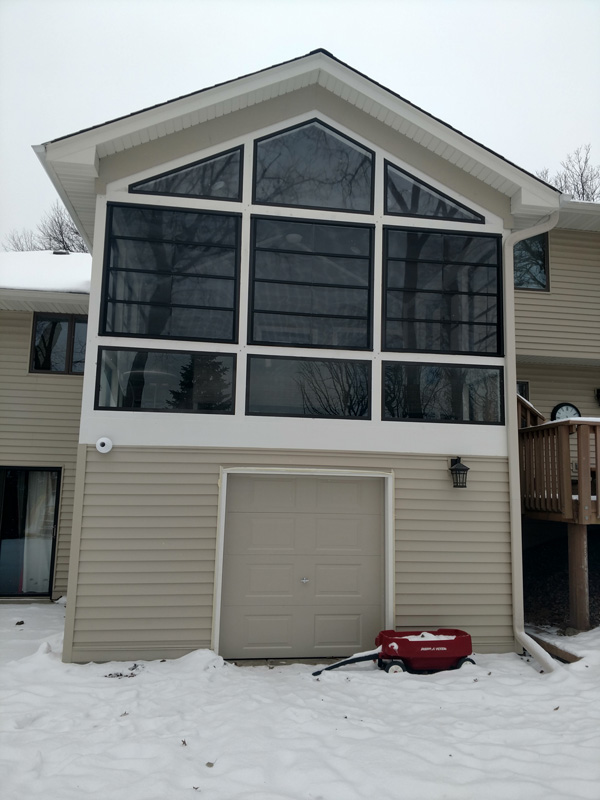 Unique design by adding a storage garage below