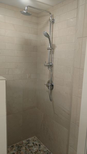 Travertine Marble shower