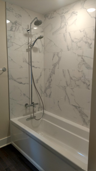 Marble tub surround