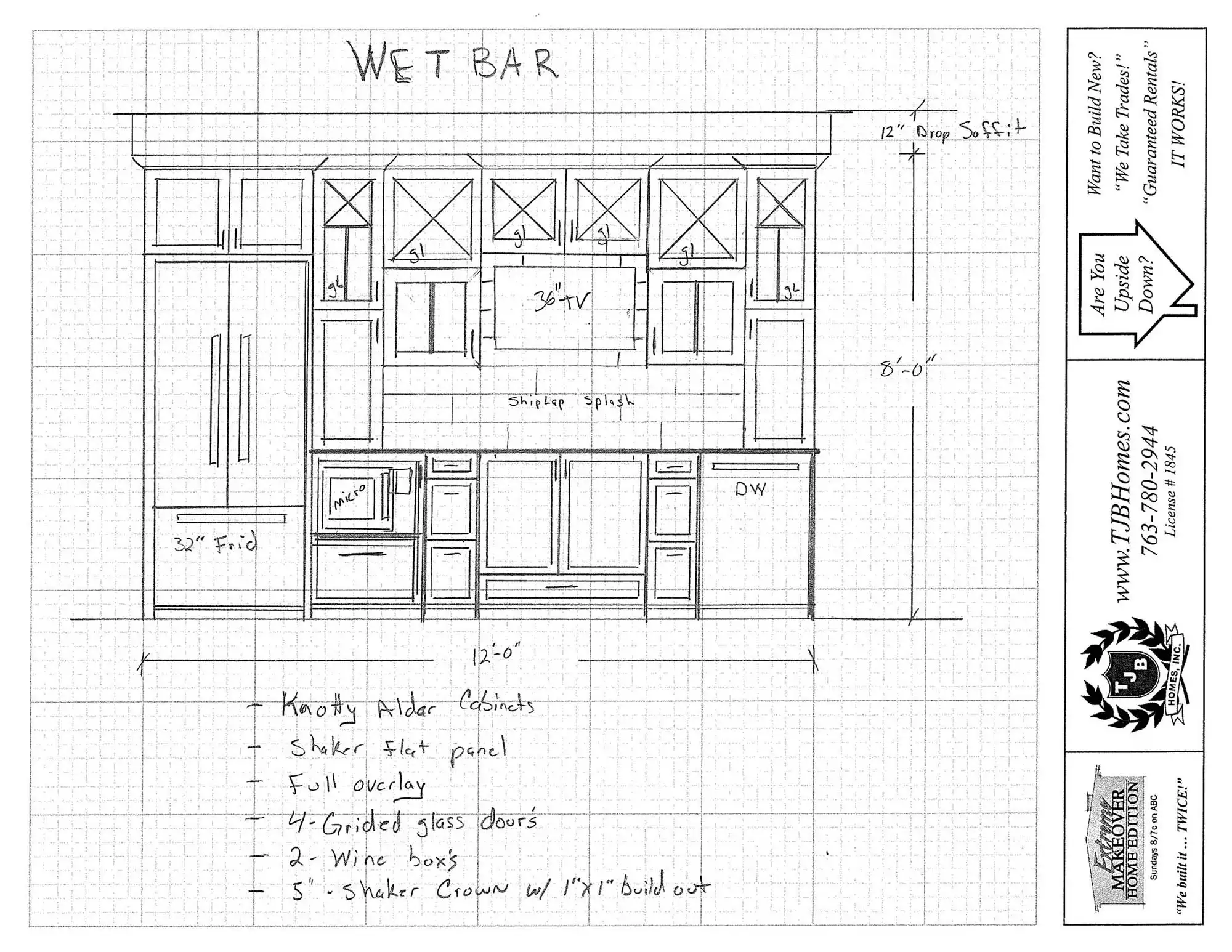 Wet Bar Plan