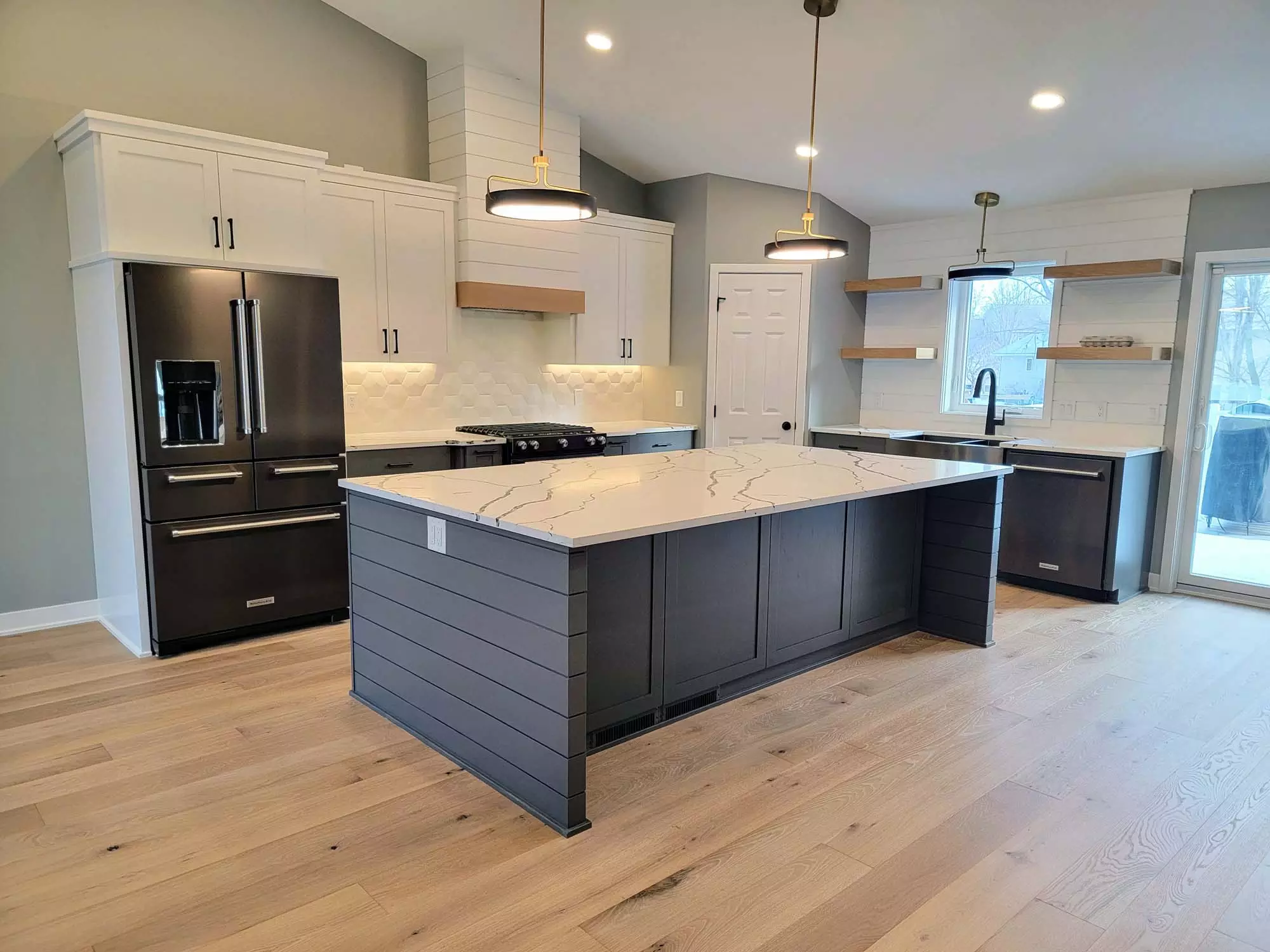 Splash of White Oak TJB Designed & Custom-Built Kitchen