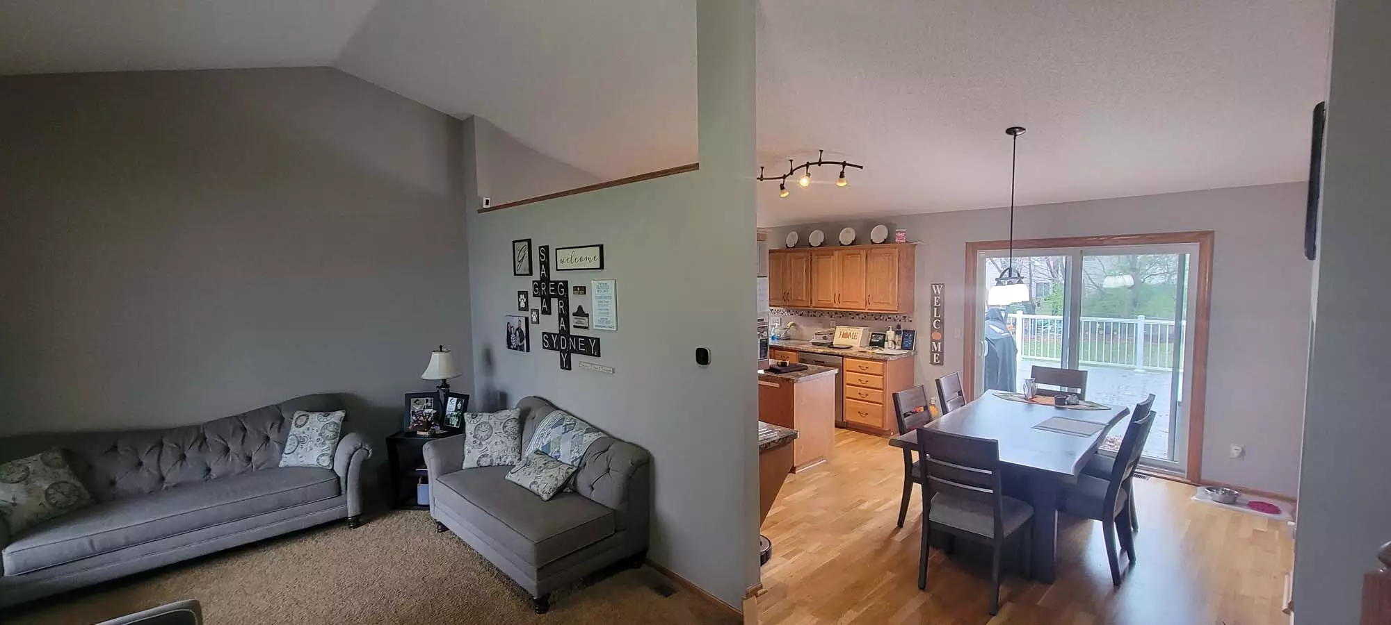 Andover Home divider wall that was demolished for remodel to create open floor plan