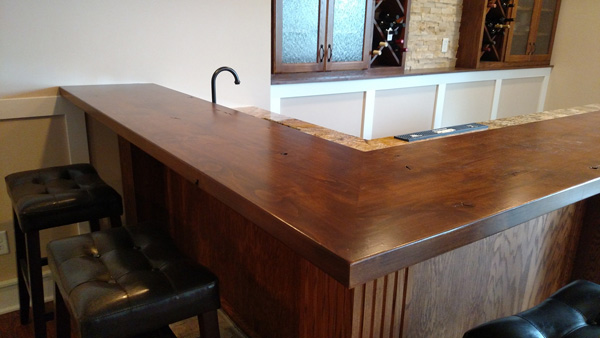 Beautiful Wood Wet Bar