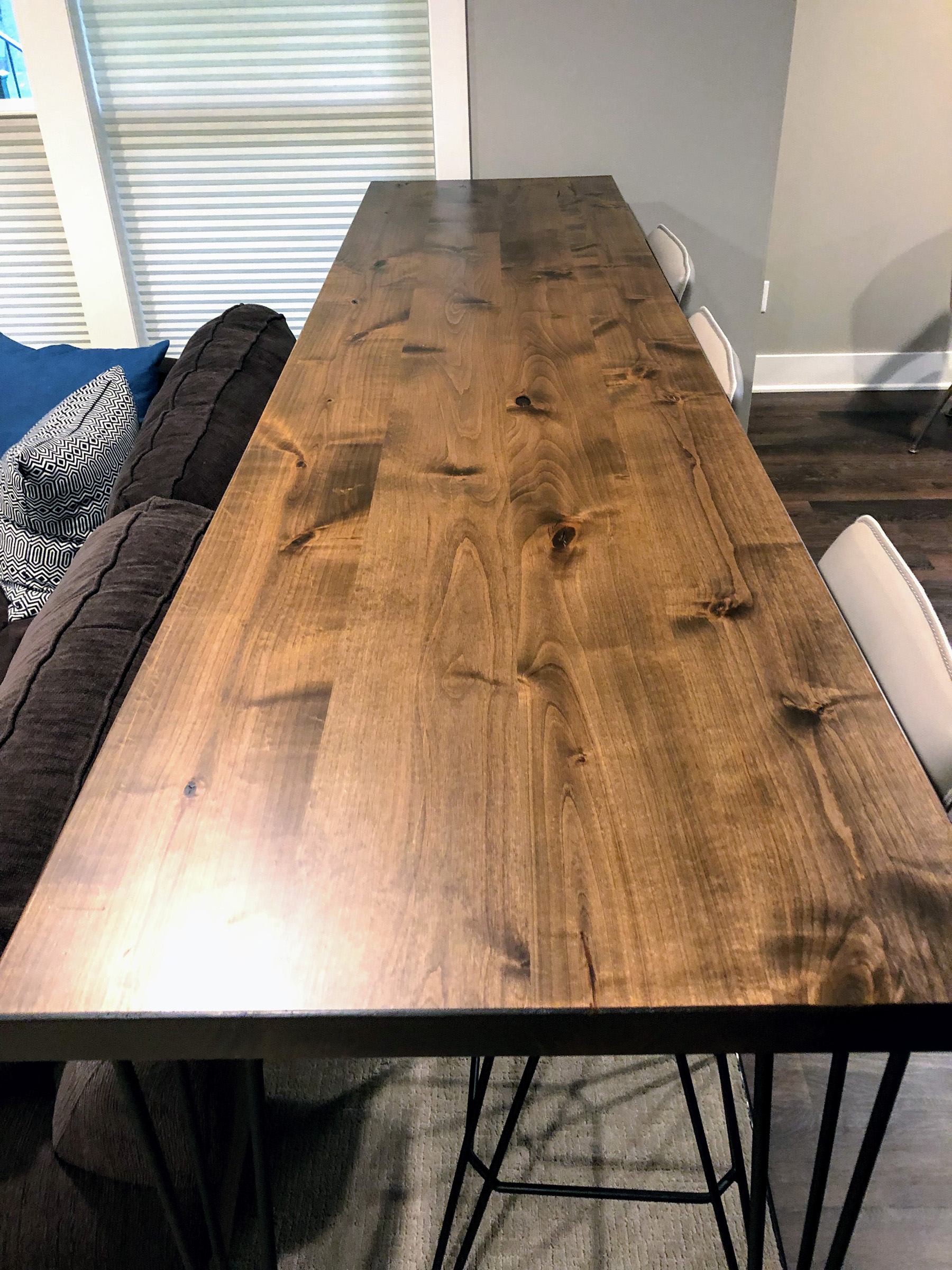 Lower Level Custom Wood Table
