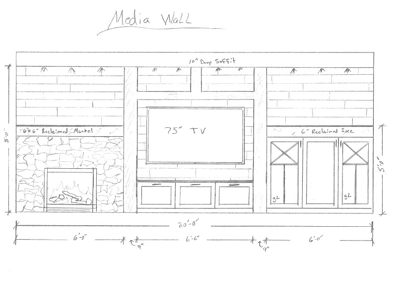 Sketch - Media Wall