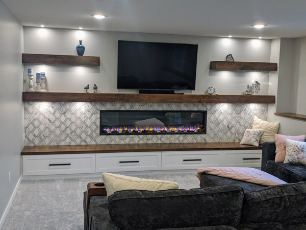 Adventurous: Nautical Contemporary Blaine Basement