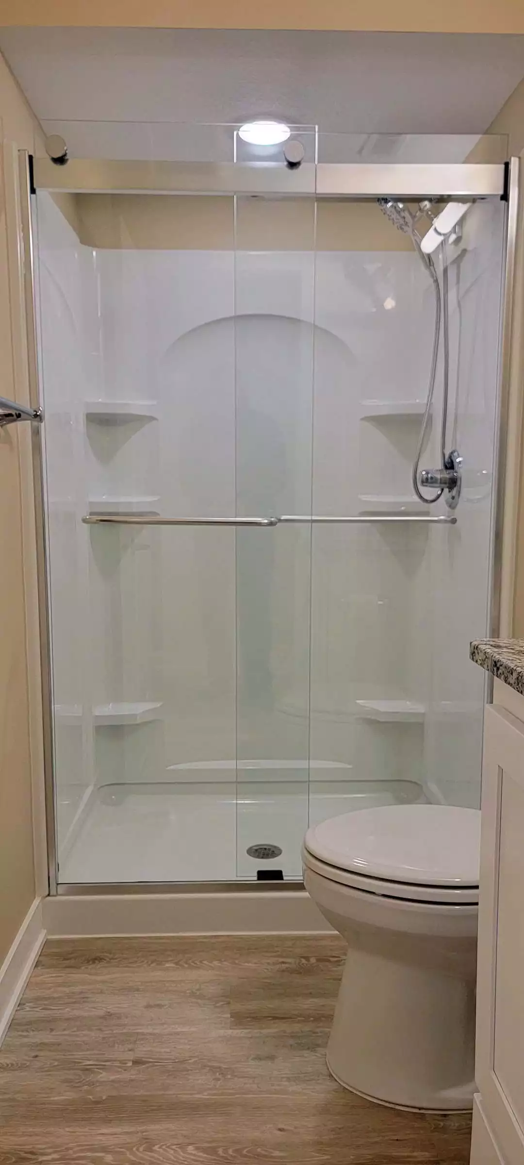Acrylic shower enclosure