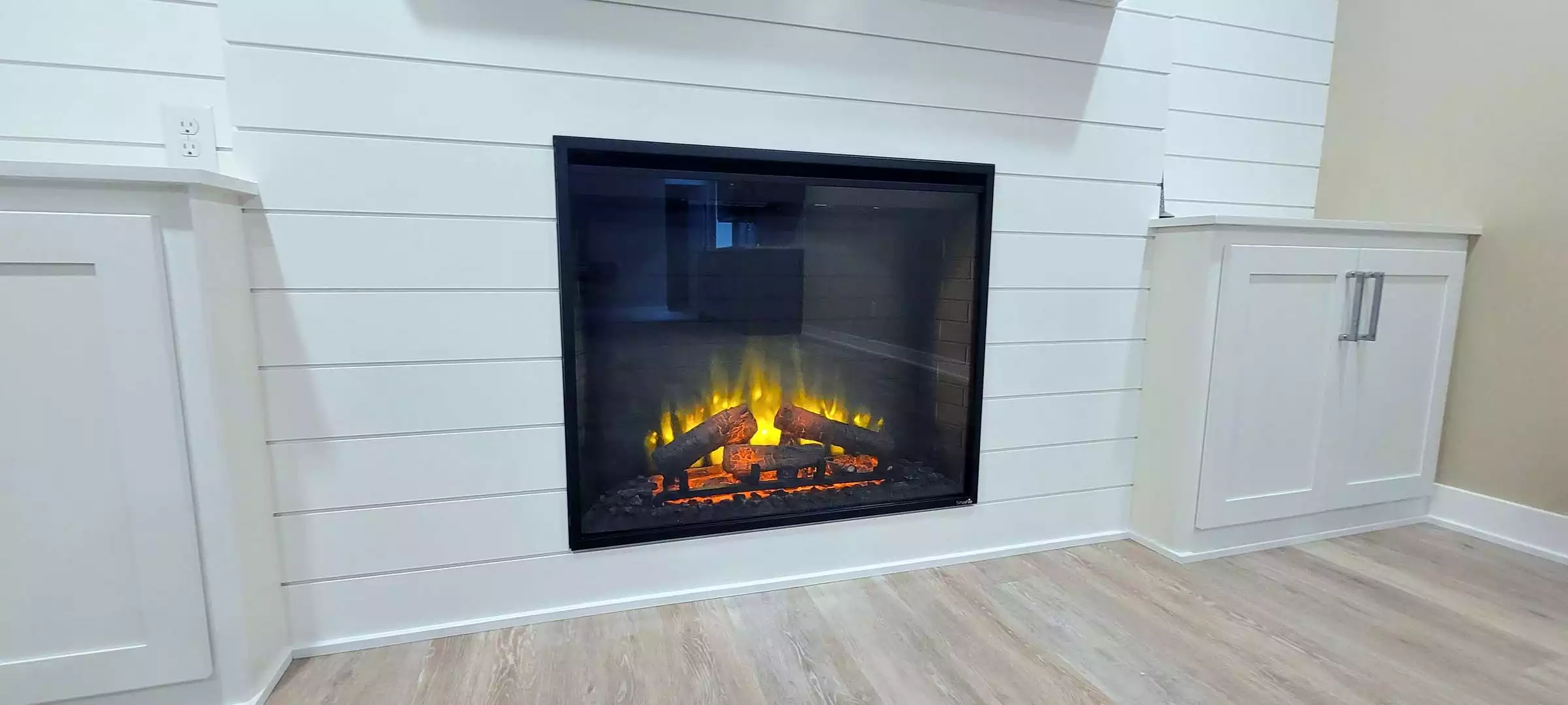 Electric Fireplace & Built-ins