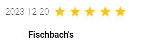 5 Star Review by Fischbach