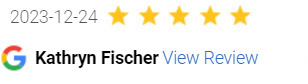 5 Star Google Review by Kathryn