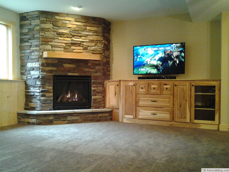 Firepalce and Entertainment Center