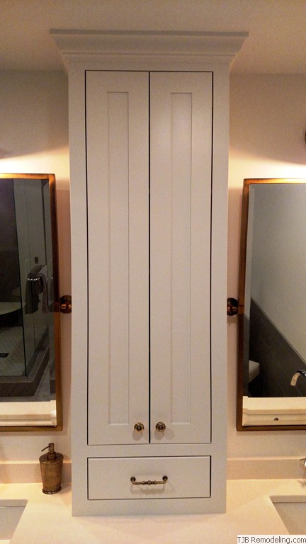 Linen Cabinet Built-in Center Vanity