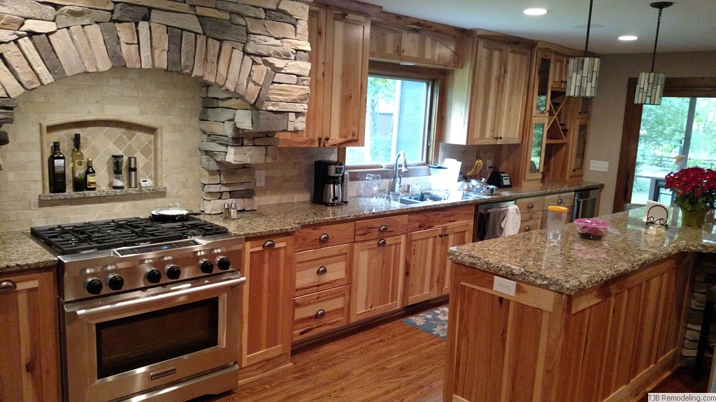Rustic Hickory cabinets cabinets